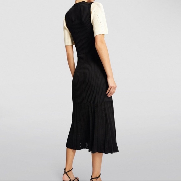 SANDRO RIBBED MIDI DRESS - Picture 4 of 4